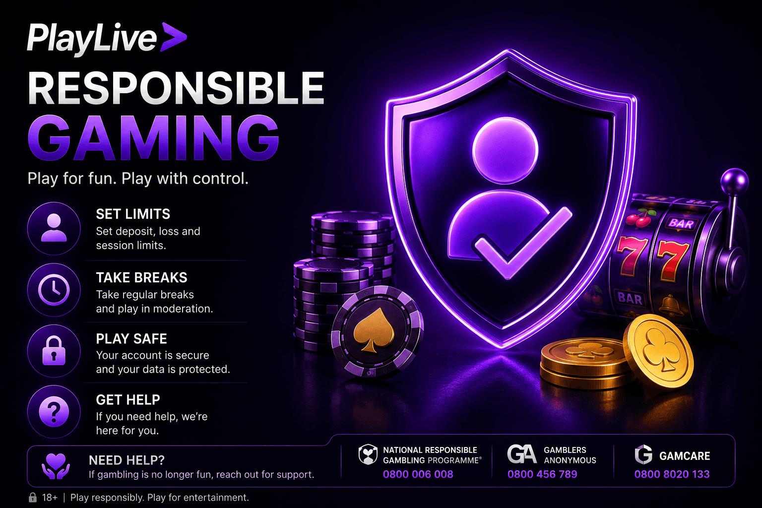 Responsible Gaming at PlayLive