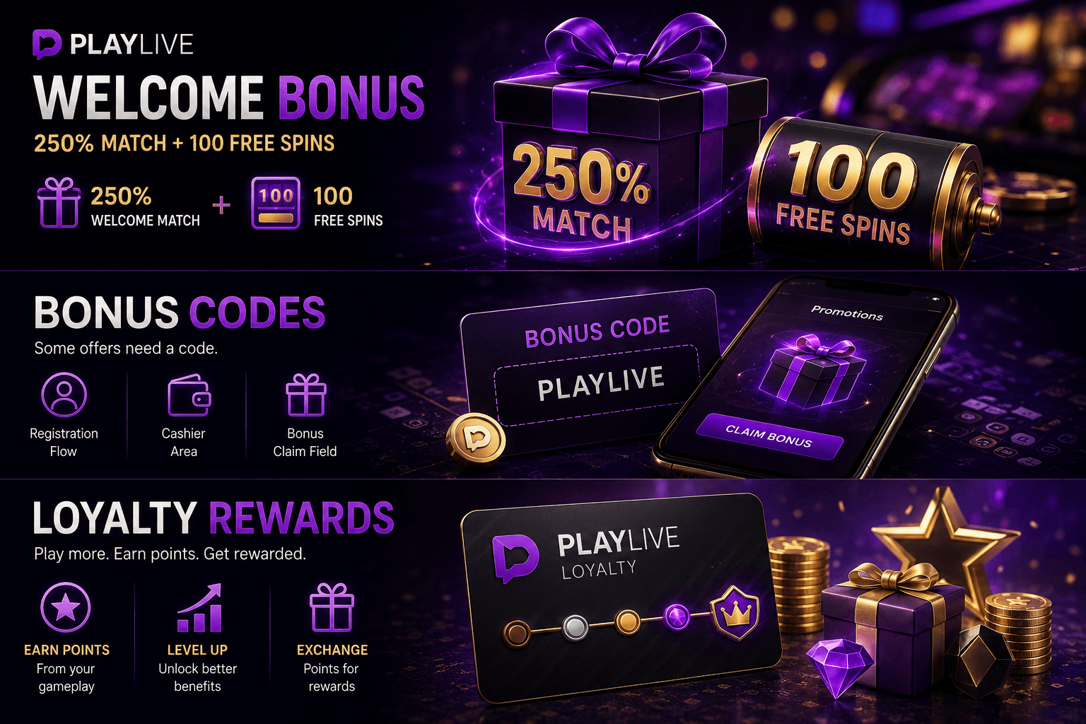 Playlive Loyalty Program Rewards